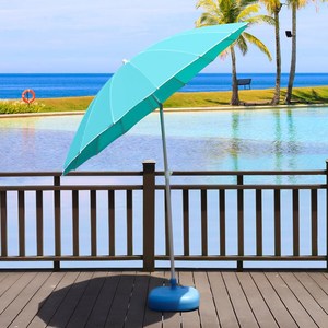 户外沙滩伞大号便携钓鱼伞遮阳防雨摆摊伞旋转摇头庭院花园太阳伞