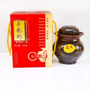 湖南郴州特产桂阳子龙郡1000g坛子肉福城四件宝500g坛子鱼辣椒