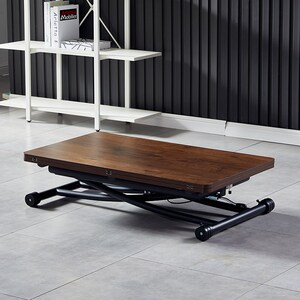 折叠升降茶几餐桌两用小户型多功能智能实木一体式茶几可变形饭桌