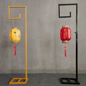 灯笼支架户外阳台落地结婚路引铁艺架子挂钩伸缩杆挂灯笼神器配件