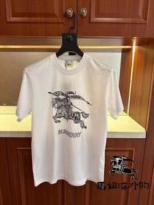 Burberry/博柏利 巴宝莉 24SS新款马术骑士标识刺绣短袖男 T恤女