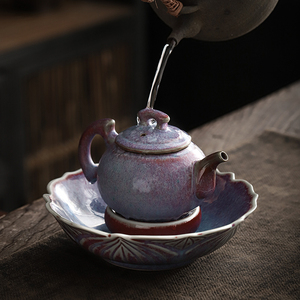 黄丽君大师 紫钧釉陶瓷茶具主人杯茶壶泡茶器壶承公道杯整套茶具