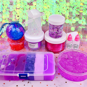 豪华紫色礼盒装网红起泡胶套盒史莱姆起泡胶套装仙气少女