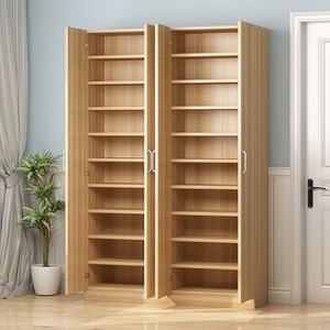 鞋柜家用门口超大容量木质经济型阳台储物柜空间实木多层鞋架子