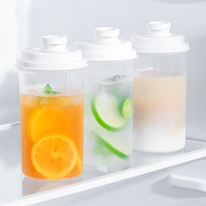 日本进口液体果汁饮料密封罐储存容器冰箱凉冷水壶牛奶水果分装瓶