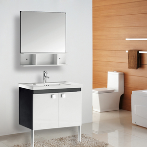 如意年华suncoo/尚高卫浴 实木浴室柜组合防潮落地洗脸陶瓷台盆