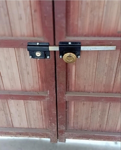大门锁木门铁门双开门双扇门大门锁防盗锁齿条锁插销大门锁