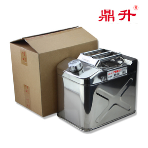 鼎升20升10升不锈钢油箱bs-20便携式油壶汽柴油桶加厚备用油箱