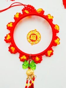 日本购十二岁生日锁圆盘圈编织手工礼物配件宝e宝满月钱锁材料全