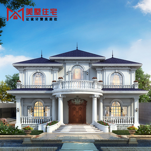 农村自建别墅设计图纸二层经典欧式房屋全套效果施工图纸全程售后