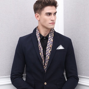 真丝男士围巾夏季长款潮时尚脖套丝巾桑蚕丝商务搭衬衫西装手帕巾