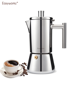 Easyworkz摩卡壶不锈钢手冲咖啡壶家用户外意式大容量电煮咖啡机
