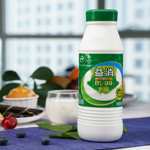 伊利益消酸奶450g风味发酵乳 原味红枣 益生菌瓶装桶酸 包邮