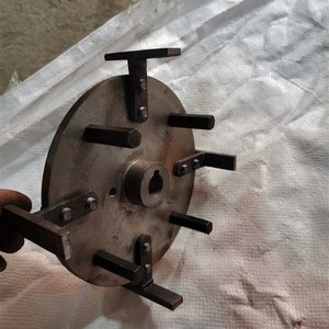 粉碎机配件20型j26锤片刀式磨盘c爪齿机头150型玉米磨粉机磨片零