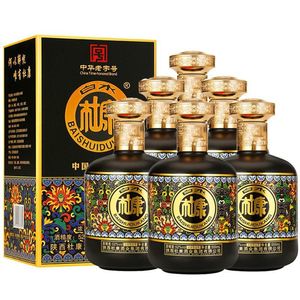 杜康酒 白水杜康匠心80 浓香型52度白酒礼盒 白酒整箱装 500ml*6