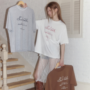 PUNCH 24SS夏季新品原创设计三色休闲宽松重磅字母大版短袖T恤女