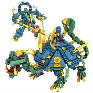兼容乐高幻影忍者上古神兽坐骑机甲青龙朱雀白虎玄武拼装积木玩具