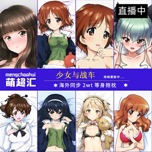 少女与战车西住志穗岛田爱里寿角谷杏安斋千代美冷泉麻子抱枕等身