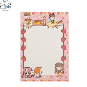 ins风可爱便签本无粘性便条纸卡通少女心小本子可撕随身留言本