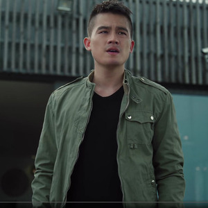 黑白禁区欧豪同款墨镜衣服外套秋冬加绒夹克男士韩版加厚上衣休闲