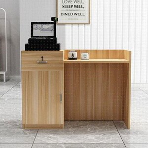 收银桌工作台一套靠墙收银台货架小食品展示架生鲜拐角小卖部商店