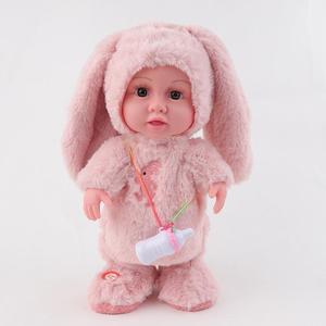 欧洲进口代日本lenle伶俐仿真娃娃玩具婴儿女孩洋娃娃软胶安抚陪
