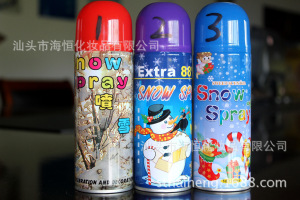 厂家直销 圣诞节 喜庆用品英文 飞雪 喷雪 snow spray 250ml雪花