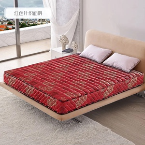 大红色硬床垫双人加大弹簧床垫1.8*2米床垫经济型环保床垫护脊