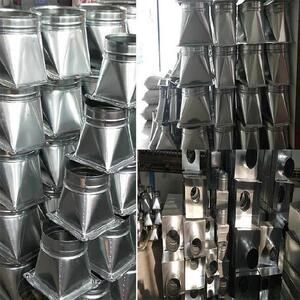 科利电器直销店淘宝白铁皮定做加工风管配件喇叭口变径镀锌圆形异径