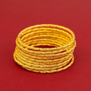 六福黄金实心手镯