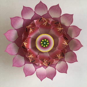 莲花盆底座纸扎半成品元宝聚宝盆佛教祭祀冥纸烧纸