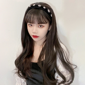 假发女长发韩式木马卷全头套式仿真人发丝自然减龄整顶网红长卷发