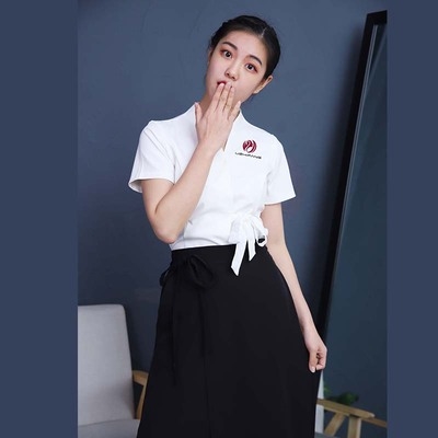 新足浴技师工作服工服美容师女夏季短袖美容院会所套装定制按摩