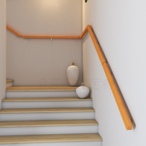 欧式靠墙实木楼梯扶手家用儿童老人防滑拉手幼儿园走廊护栏木扶手