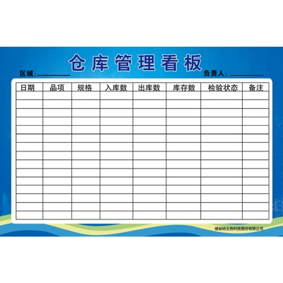 仓库管理看板定制磁性e办公挂式硬白板铝合金目视化货架物料看