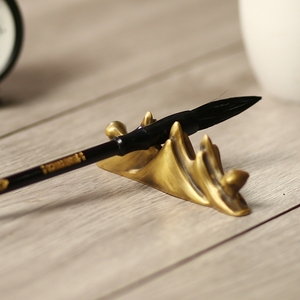 文房四宝书法用品搁笔架毛笔架笔托笔山金属铜笔架山型铜笔搁镇纸