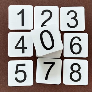 小孩学习认数字工具学前宝宝儿童加厚版无图数字数学早教卡片认识