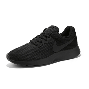 Nike耐克网面运动鞋新款男鞋女鞋轻便透气跑步鞋全黑武士812654