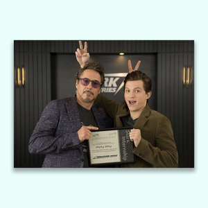 【复刻版】小罗伯特唐尼&汤姆赫兰德荷兰弟钢铁侠蜘蛛侠海报6送1