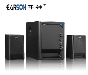 EARSON/耳神ER-2070D多媒体音箱 低音炮木质音响 3D音效扬声器