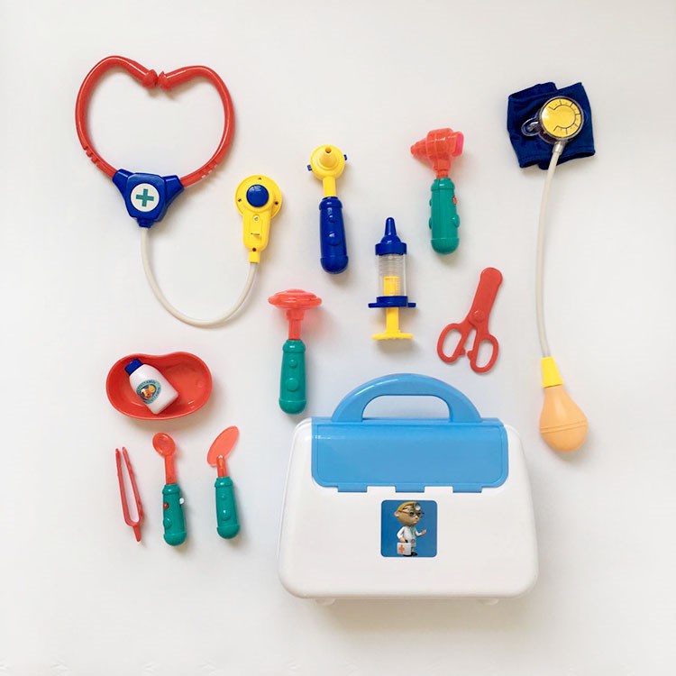 美国cikoo高品质仿真医生玩具儿童r过家家角色扮演打针玩具听诊器