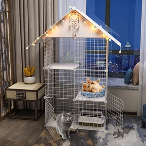 猫笼家用大号 超大猫笼猫别墅超大自由空间三层豪华四层大型公寓