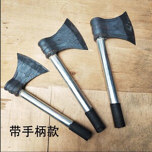 斧子劈柴砍树全钢手工锻打钢板家用剁斧斧弹簧钢带槽板斧3斤斧头