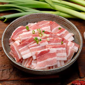 啊发伯五花肉片2.5kg精品猪肉片冷冻生鲜肉饭店食堂快餐烧烤专用