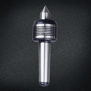 高精度回转车床顶针中心架轴承小f头高钢性配件防油锥柄一体.