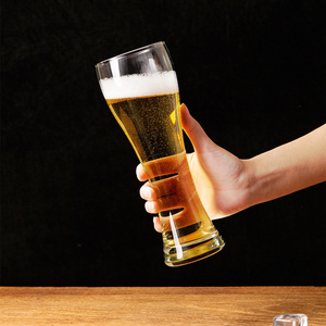 玻璃艾丁格啤酒杯高档小麦杯子大容量f黑啤杯定制印logo