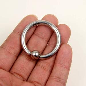特大 钛钢pa卡球环万能环贞洁锁乳环男女士阴环无须工具穿刺饰品