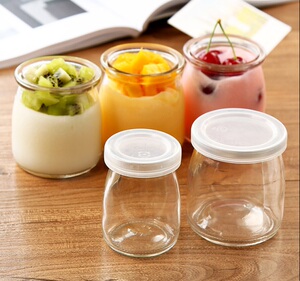 新款多功能布丁玻璃瓶加厚玻璃酸奶瓶耐高温烘焙玻璃瓶许愿玻璃瓶