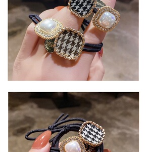 时尚.感韩版扎头绳e高档头发精致皮筋扎女橡筋饰品2021大人高级