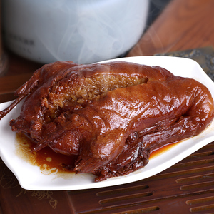 正宗糯米八宝鸭800g整只葫芦鸭肉真空卤味熟食烤酱鸭特产特色小吃